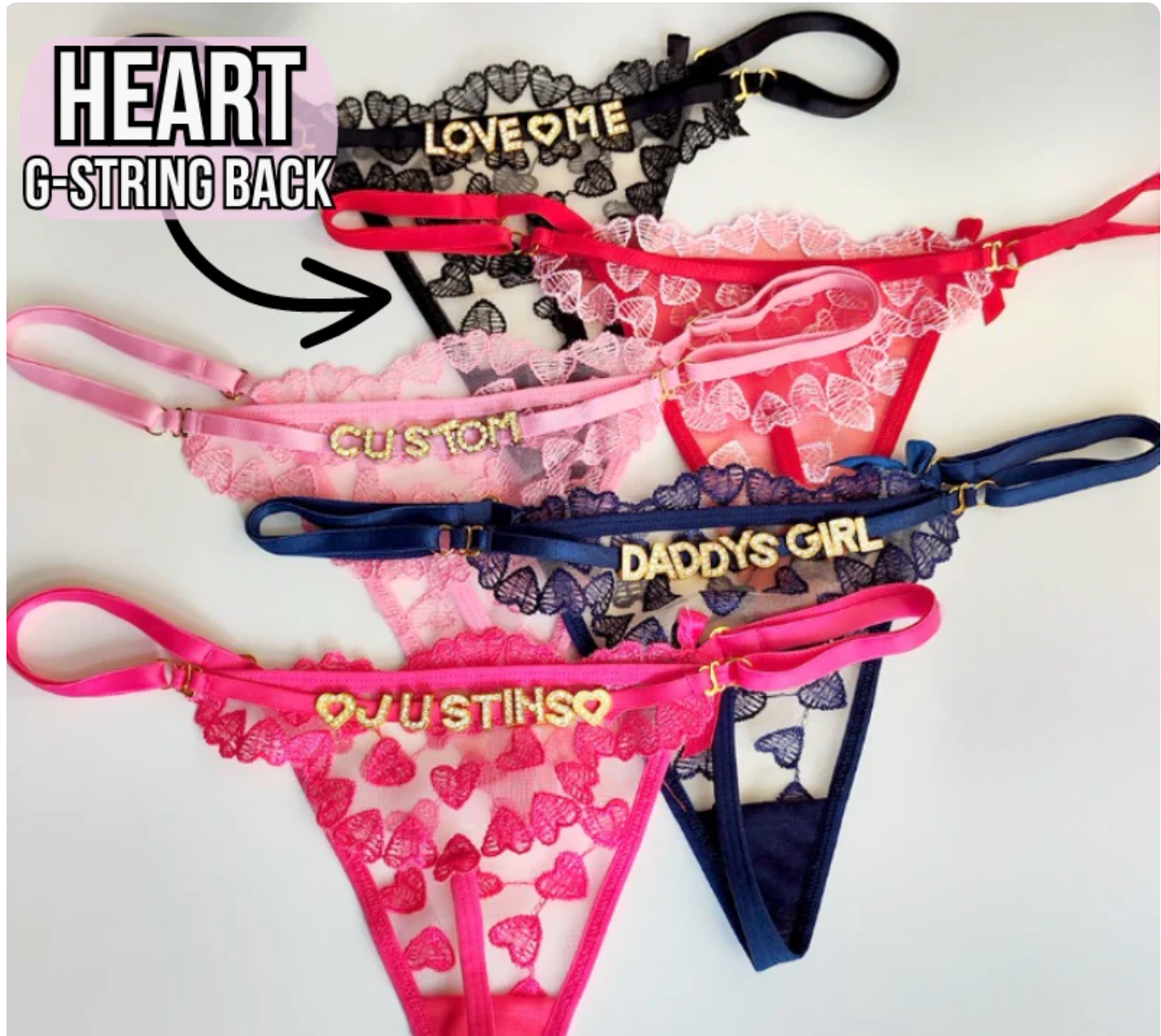 Valentine Custom Thong