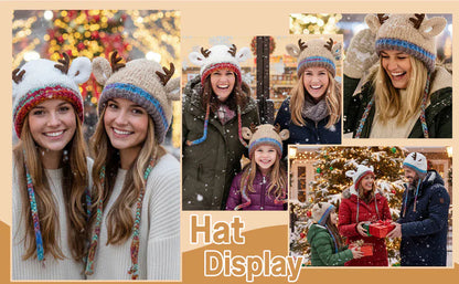 Original Festive Christmas Antler Hat